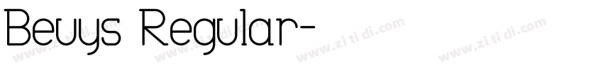 Beuys Regular字体转换